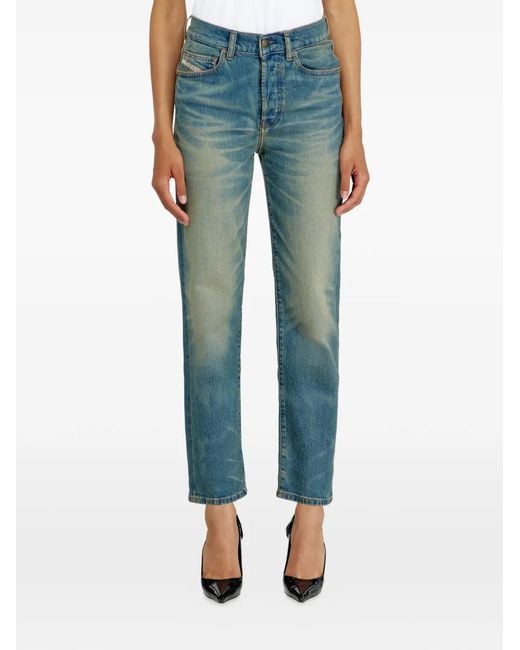 DIESEL Blue 1981 D-Went Straight-Leg Jeans