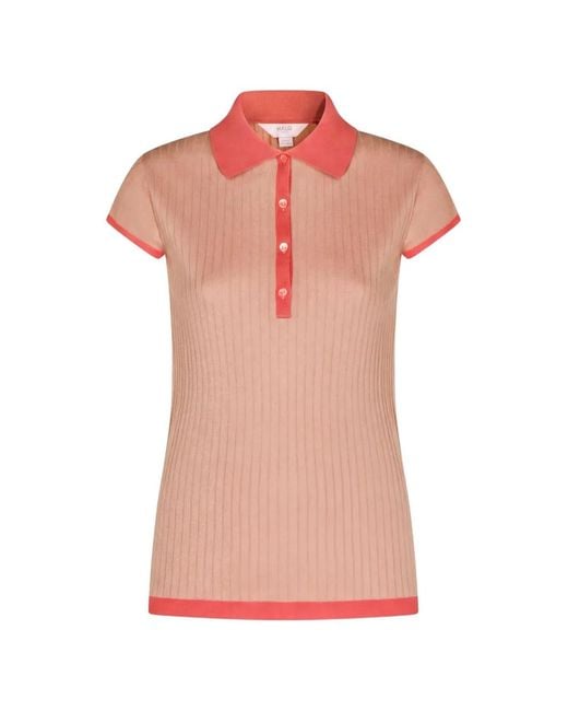 Malo Pink Makò Polo Top