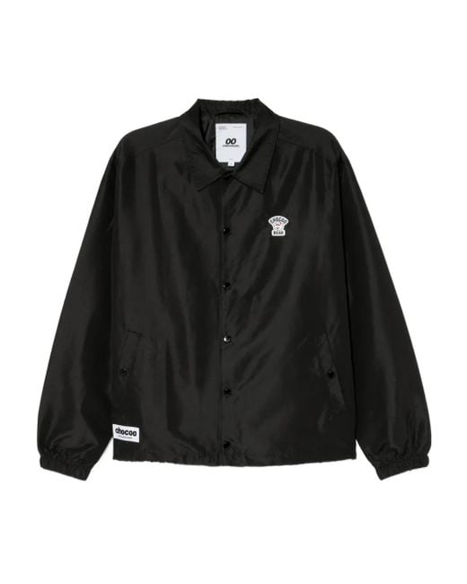 Chocoolate Black Logo-Embossed Jacket for men