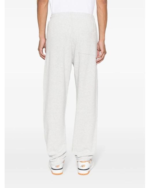 Sporty & Rich White Text-Print Cotton-Blend Pants