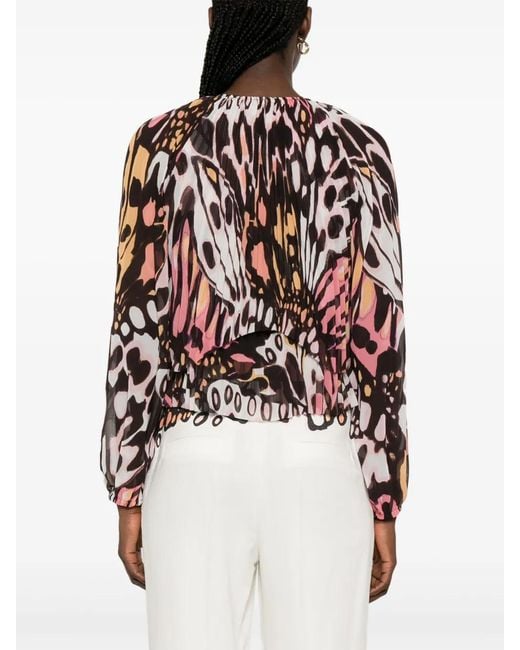 Marc Cain Black Printed Blouse