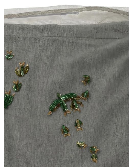 Valentino Garavani Gray Sequin-Embellished Layered T-Shirt for men