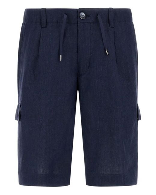 Herno Blue Drawstring Shorts for men