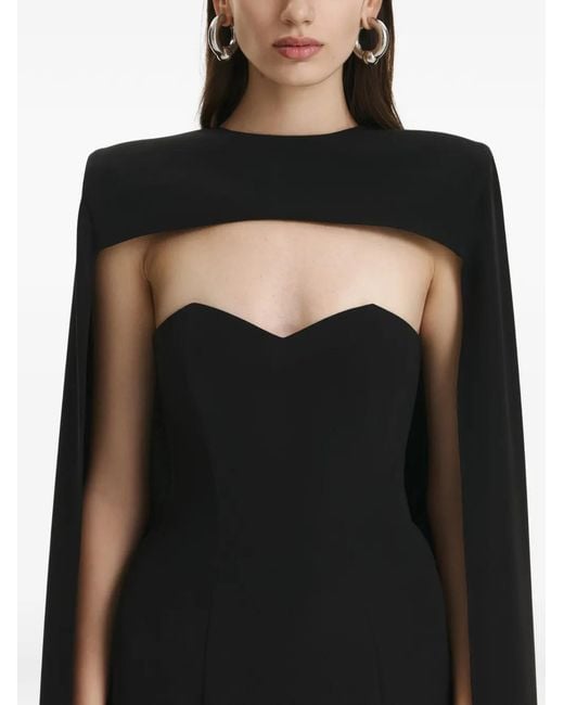 Vestiaire d'un Oiseau Libre Black Cape Maxi Dress