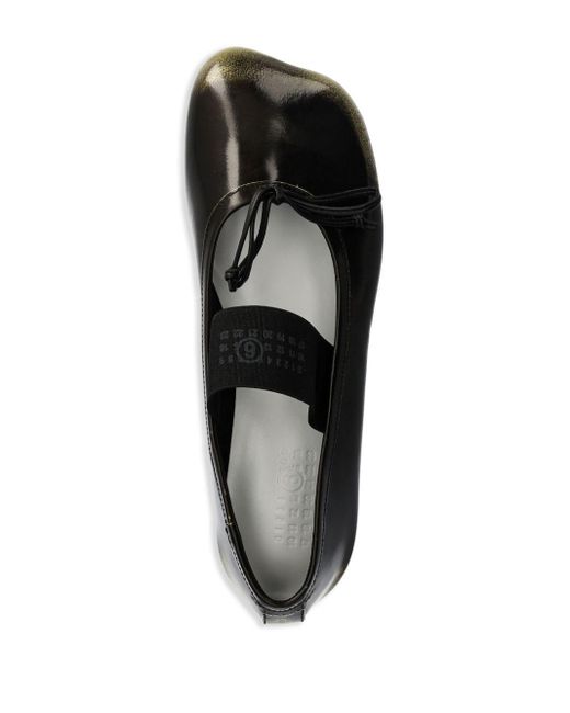 MM6 by Maison Martin Margiela Black Atomic Ballerina Shoes