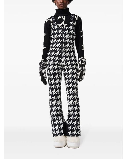 Perfect Moment White Houndstooth Pattern All-In-One