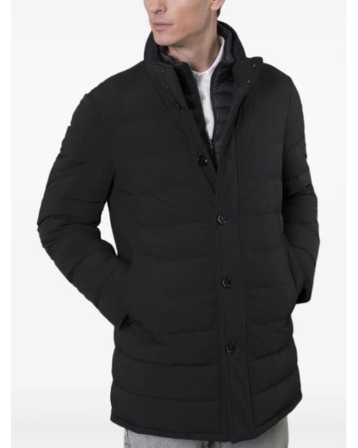 Moorer Blue Calegari-Kn Layered Down-Padded Coat for men