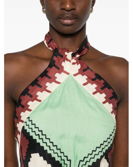 Vestido corto Tide Strenght Johanna Ortiz de color Green