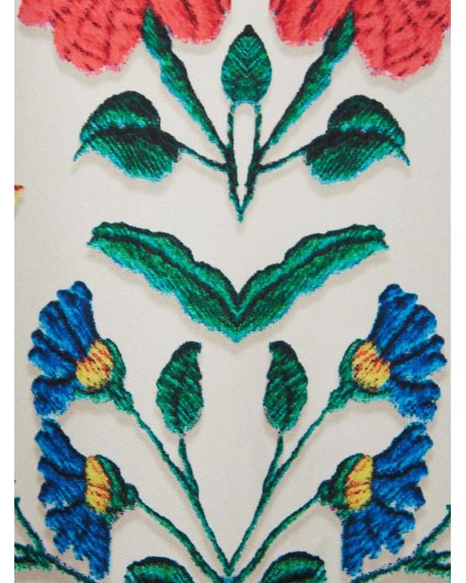 LaDoubleJ Blouse Met Geborduurde Bloemen in het Blue