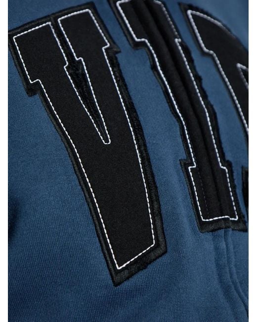 Balenciaga Blue Zip-Up Hoodie