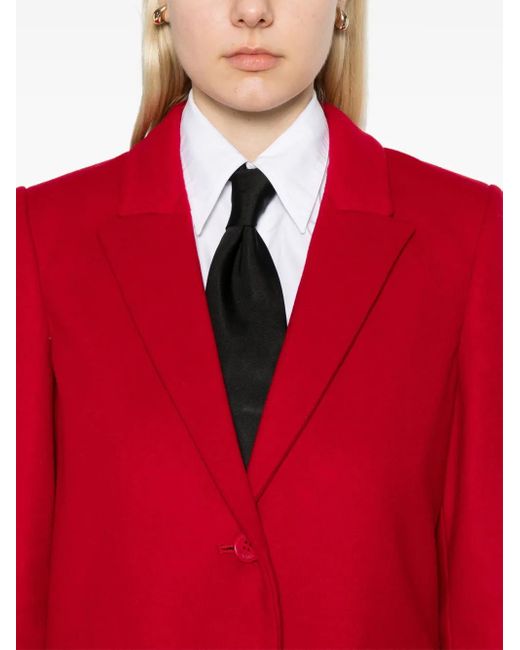 Twinset Red Single-Breasted Coat