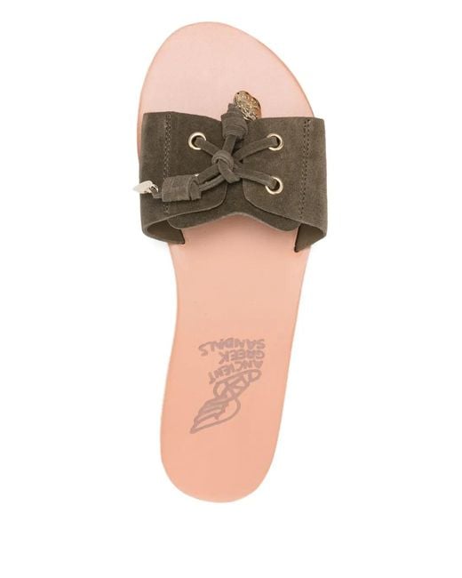 Ancient Greek Sandals Natural Verina Knotted-Detail Sandals