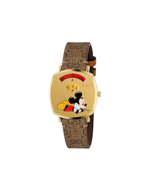 Gucci Multicolor X Disney Armbanduhr mit Micky Maus
