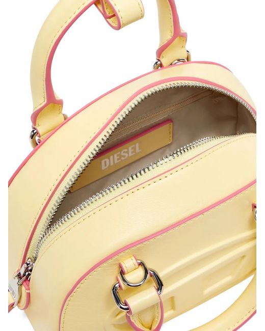 DIESEL Natural 1Dr Dome-Leather Small Bowling Bag