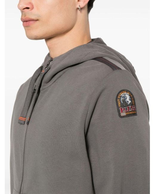 Parajumpers Gray Charlie Easy Zipped Hoodie for men