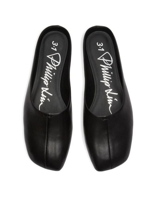 3.1 Phillip Lim White Id Flat Mules