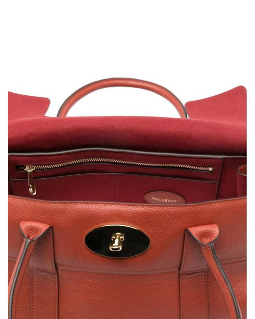 Mulberry Red Small Bayswater Tote Bag