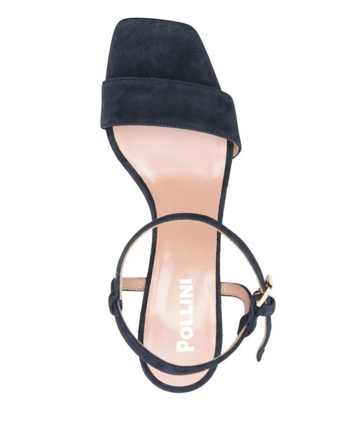 Sandales En Daim 50 Mm Pollini en coloris Blue