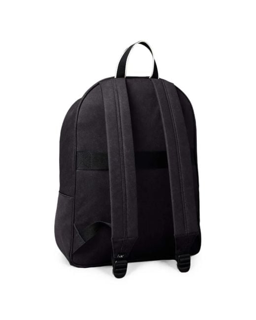 Calvin Klein Blue Logo-Patch Zip-Fastening Backpack for men
