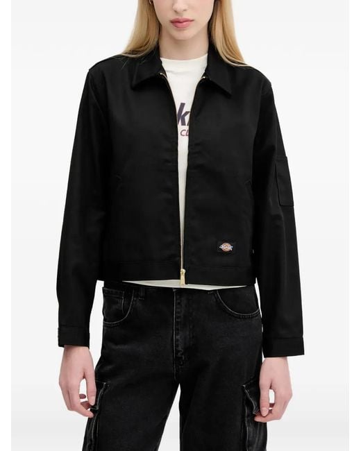 Dickies Black Zip Front Jacket