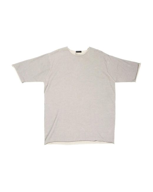 DEVOA White Short-Sleeved T-Shirt for men