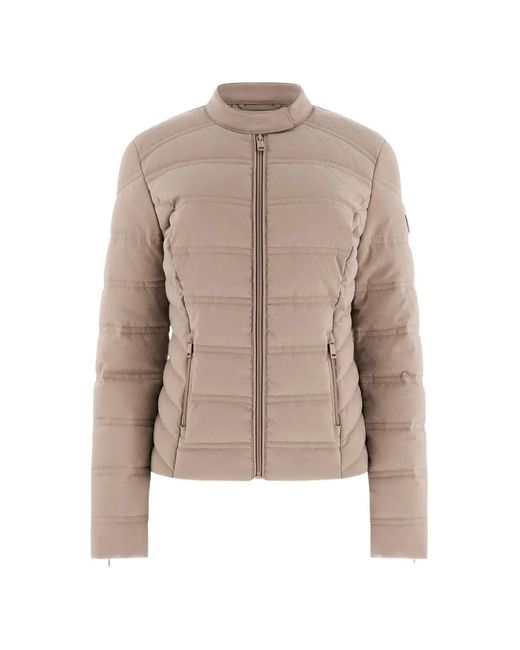 Guess Natural 4G-Logo Quilted Jacket
