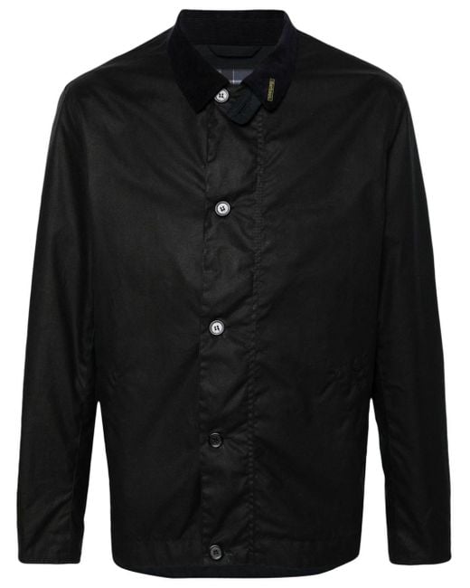 Barbour Black Blakewood Waxed Shirt Jacket for men