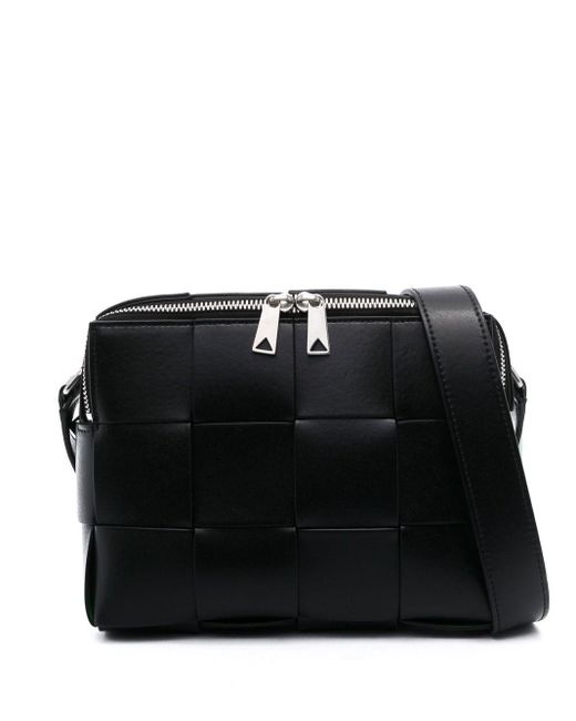 Bottega Veneta Black Urban Leather Shoulder Bag for men