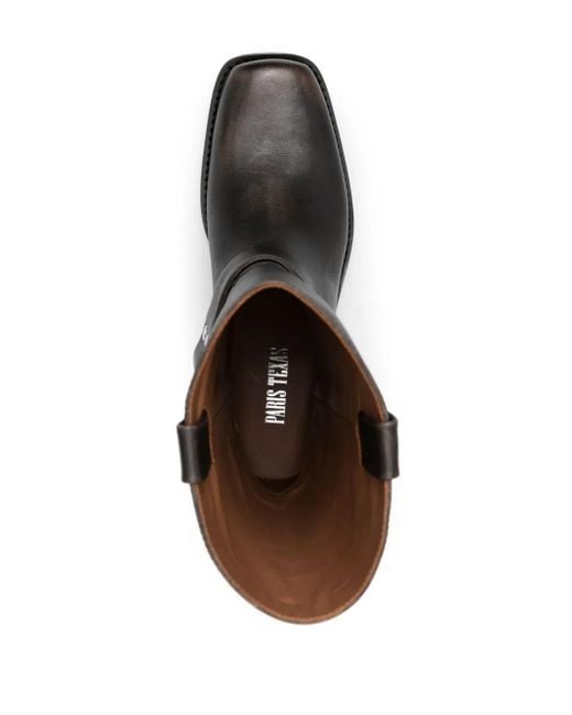 Paris Texas Black Calf Leather Roxy Boot