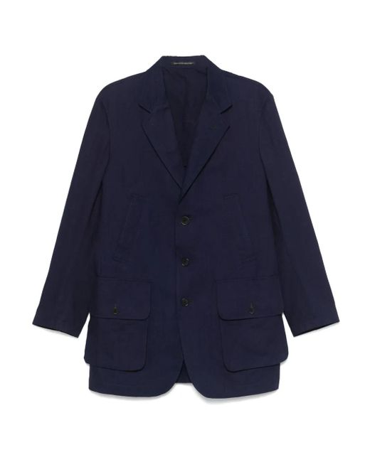 メンズ Yohji Yamamoto シングルジャケット Blue