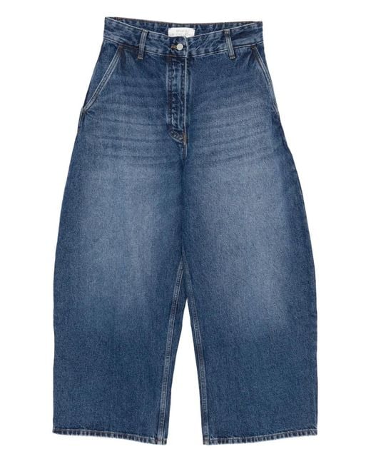 Studio Nicholson Blue Wide-Leg Jeans