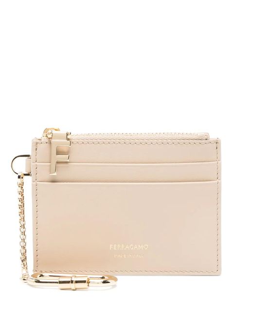 Ferragamo Natural Leather Card Holder