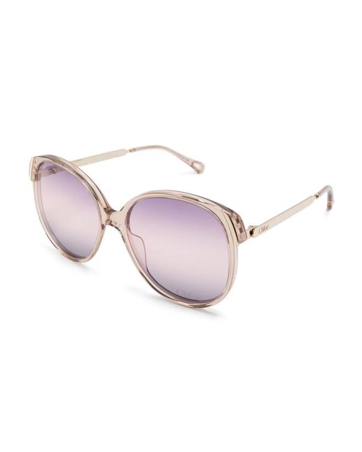 Chloé Pink Oversize-Frame Sunglasses