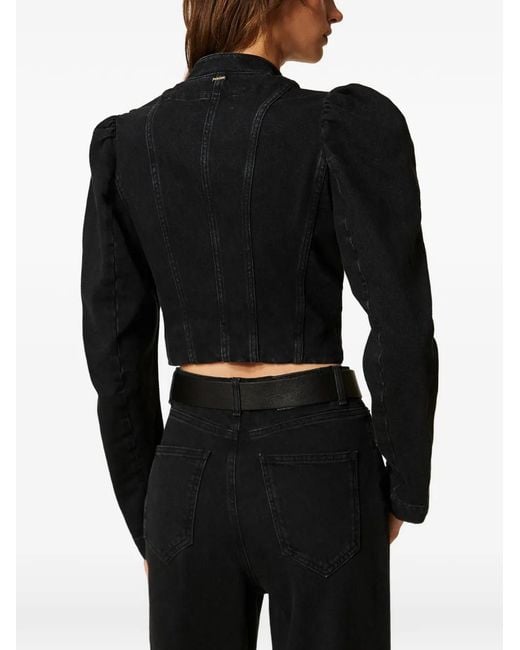Twinset Black Veste Ajustée En Jean