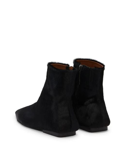 Marsèll Black Ago Pointed-Toe Ankle Boots