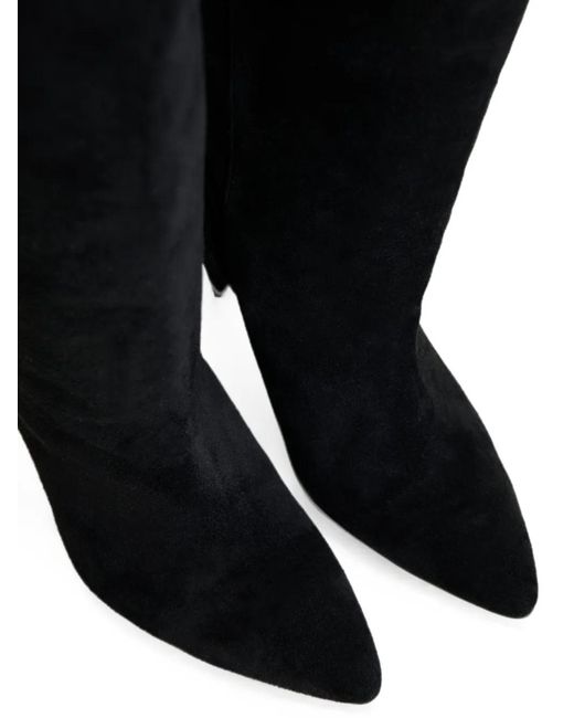 Essentiel Antwerp Black Bottes À Bout Pointu Et Design Souple