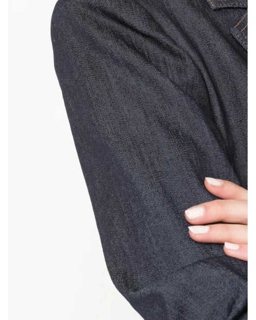 Cinq À Sept Black Khloe Single Breasted Denim Blazer