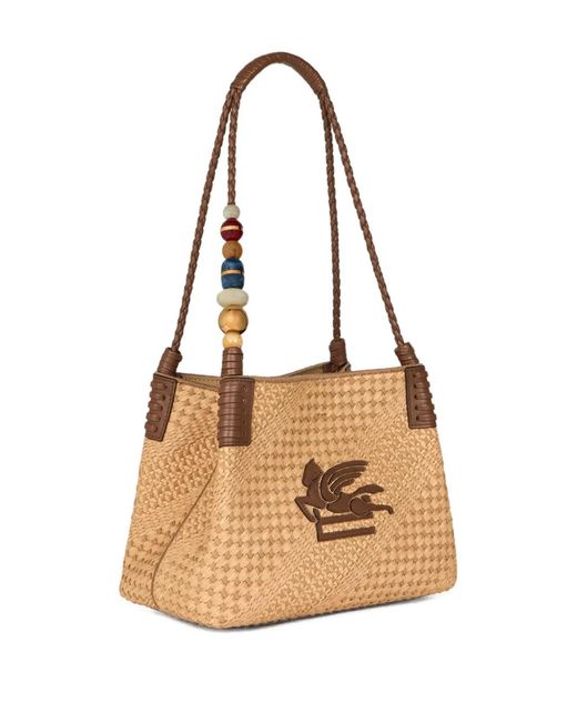Borsa Tote Libra Piccola di Etro in White