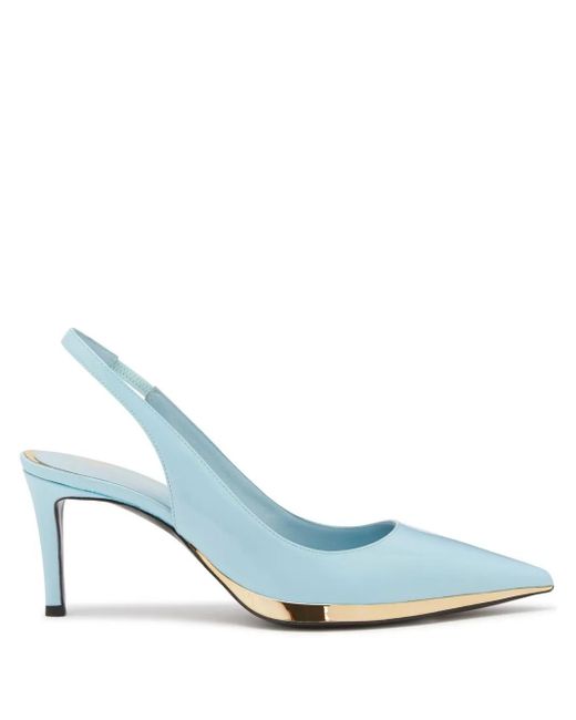 Giuseppe Zanotti Blue Virgyn Slingback-Pumps 70Mm