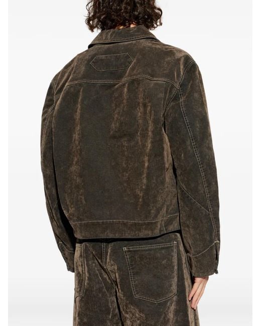 Jacquemus Mirada Cordjacke mit Knöpfen in Green für Herren