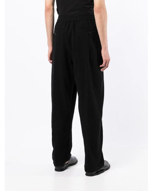 Undercover Black Knitted Track Pants for men