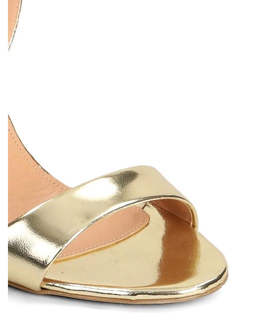 The Seller Metallic Ankle-Strap Sandals
