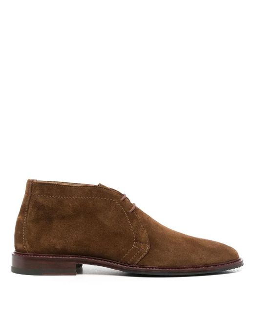 Scarosso Brown Gary Suede Desert Boots for men