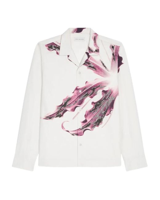 Chemise À Fleurs Brodées Dries Van Noten pour homme en coloris Pink