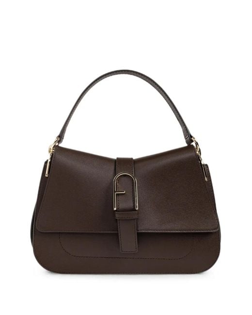 Furla Brown Flow Top Handle M Tote Bag