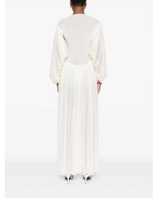 Philosophy Di Lorenzo Serafini Vネック マキシドレス White