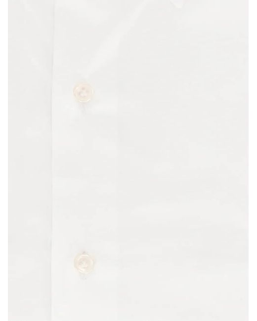 Fay White Button-Down Stretch-Cotton Shirt for men