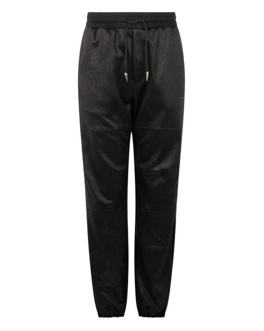 メンズ Roberto Cavalli パターンジャカード パンツ Black