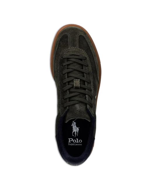 Polo Ralph Lauren Black Polo Pony Suede Sneakers