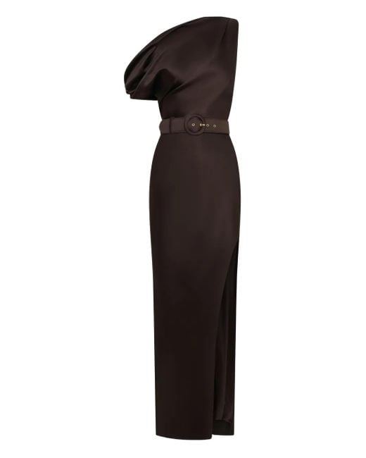 Nicholas Black Halle One-Shoulder Maxi Dress